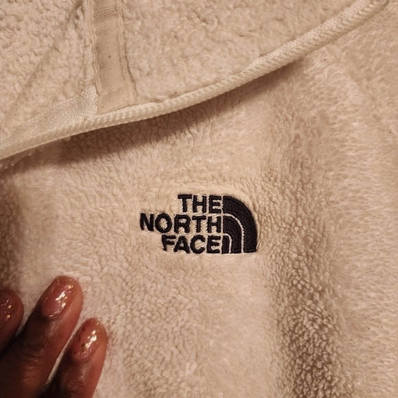 The North Face White/Off White Full Zip Fleece Jacket Womens Size M - Picture 8 of 14